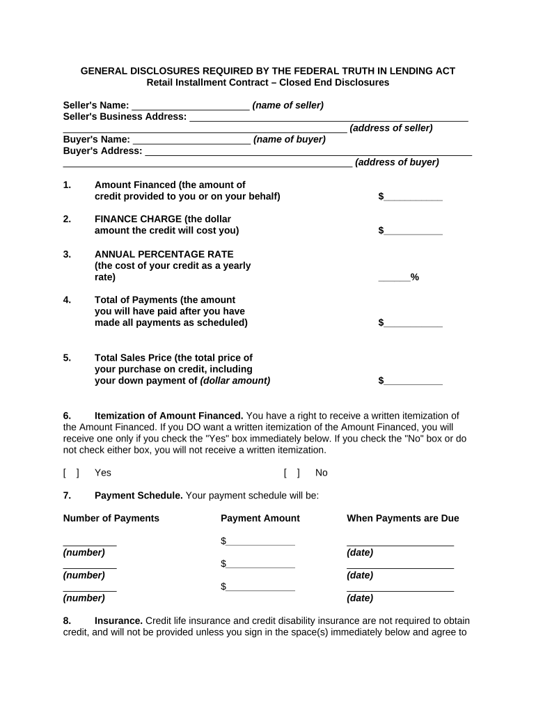 Disclosures required Fill out & sign online DocHub