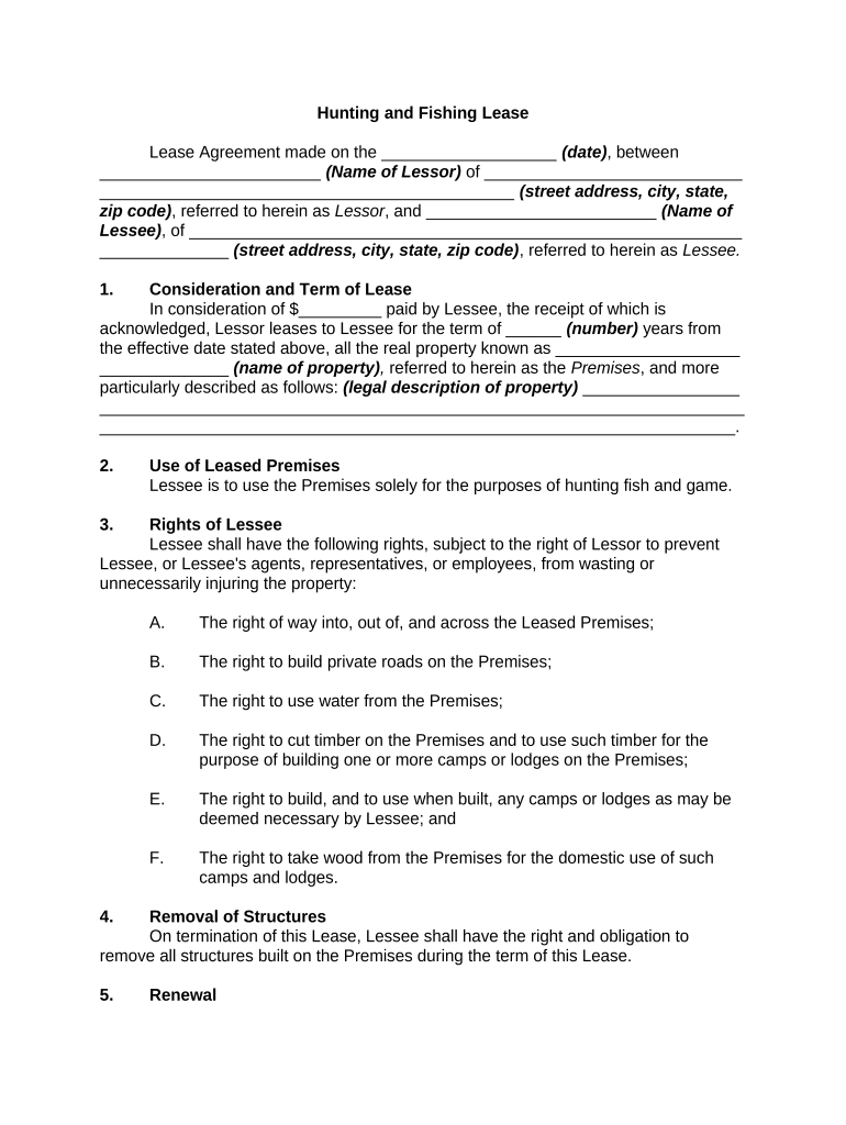 American hunting lease association review Fill out & sign online DocHub