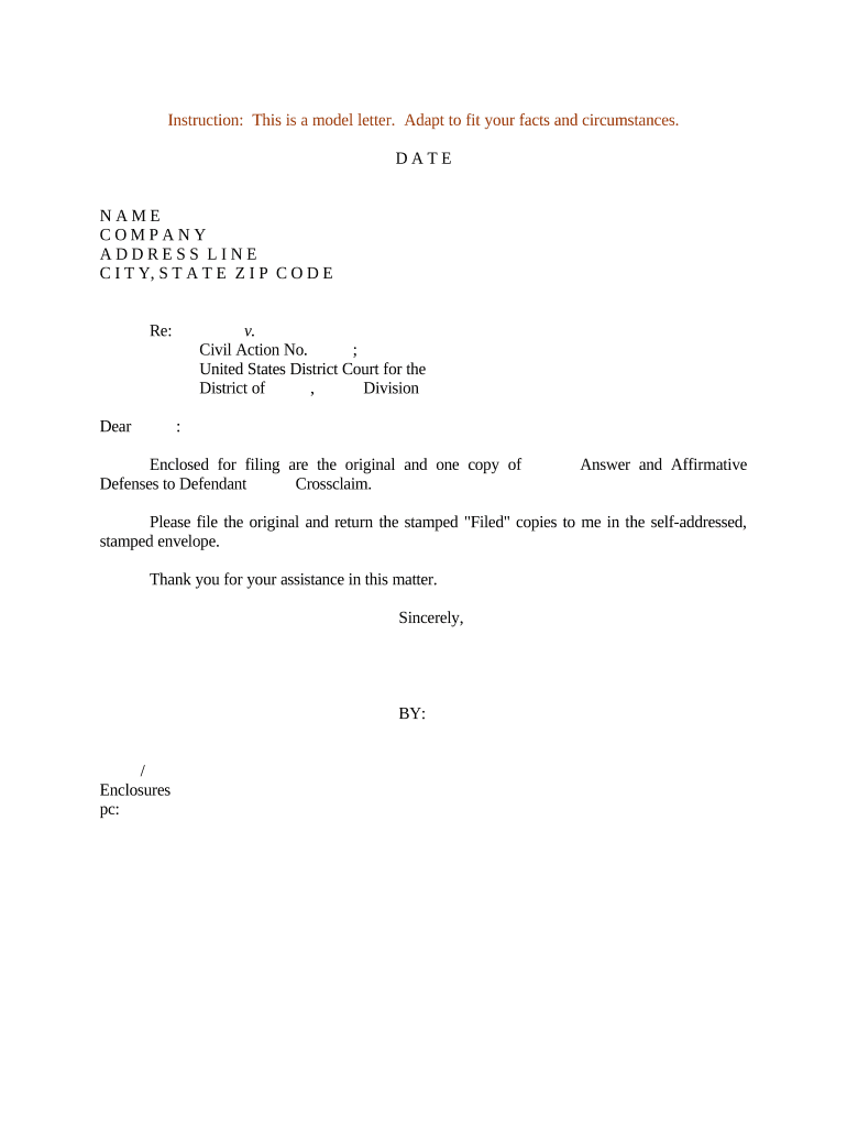 affirmative defenses Doc Template pdfFiller