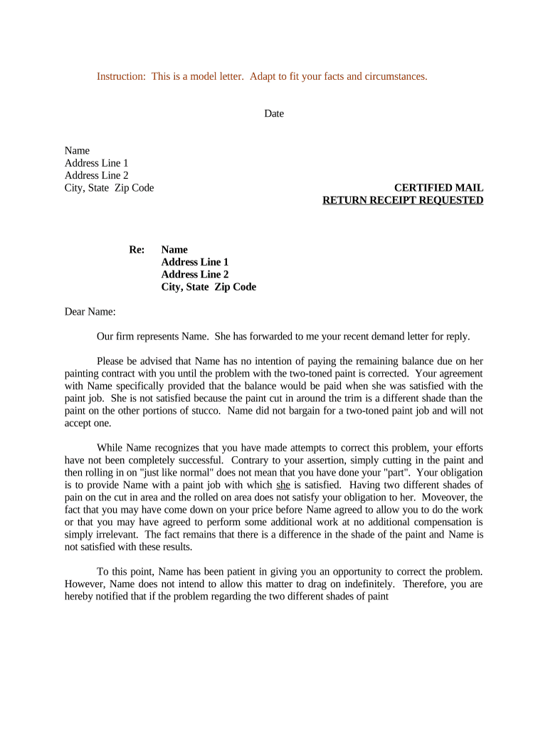 Counter offer insurance settlement letter sample Fill out & sign