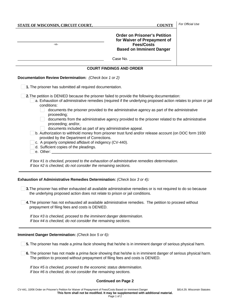 Waiver fees costs Fill out & sign online DocHub