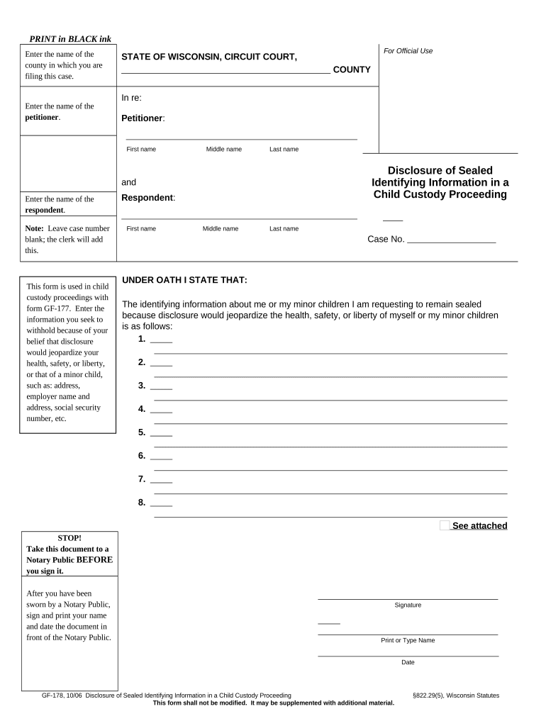 Wisconsin disclosure Fill out & sign online DocHub