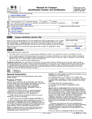 Fillable Online Douglas County Kansas - W-9 Form ( PDF format) Fax