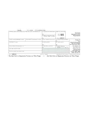 Fillable Online irs Form 1099 -G - IRS - irs Fax Email Print - pdfFiller