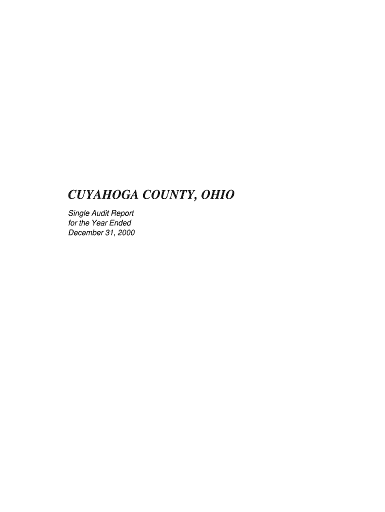 CUYAHOGA COUNTY, OHIO Ohio Auditor of State Fill out & sign online