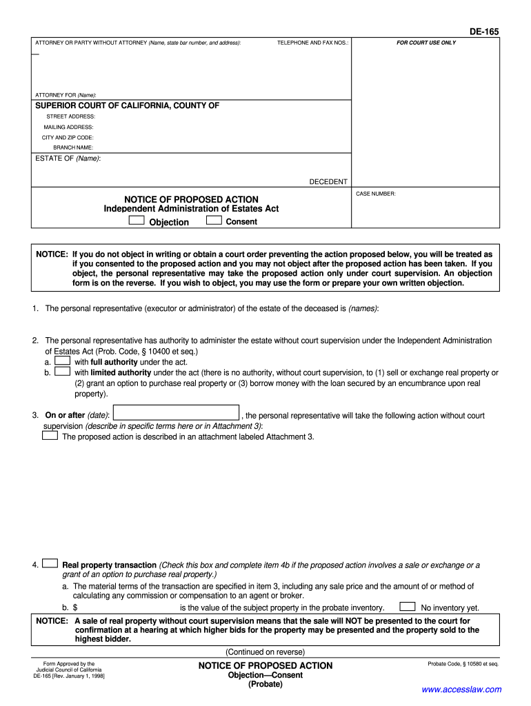 Notice Action Fill Online, Printable, Fillable, Blank pdfFiller