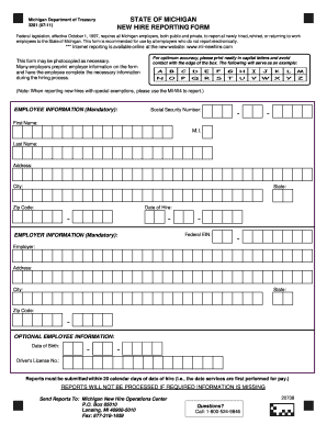 Michigan New Hire Forms 2023 2012-2022 Form Mi Dot 3281 Fill Online, Printable, Fillable, Blank - Pdffiller