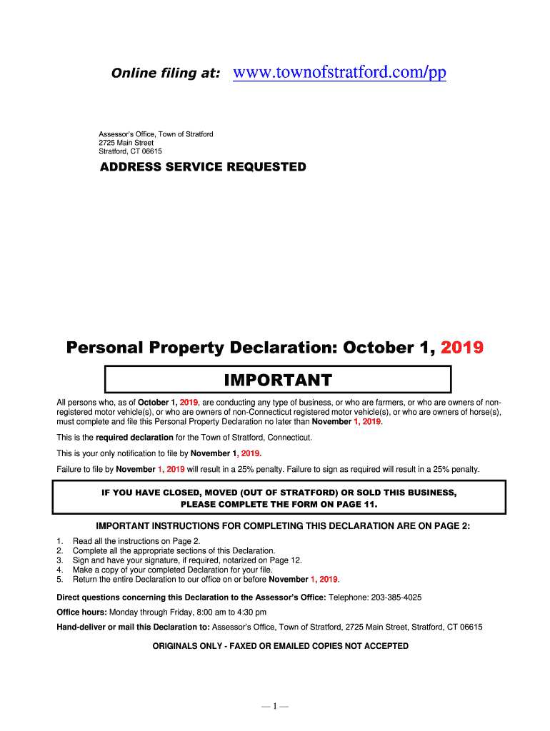 Fillable Online Tax Collector's Office Town of Stratford, CT Fax Email Print pdfFiller