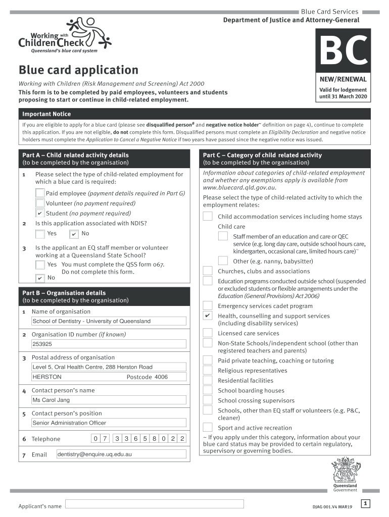 Fillable Online Bachelor of Dental Science (Honours) Future Students