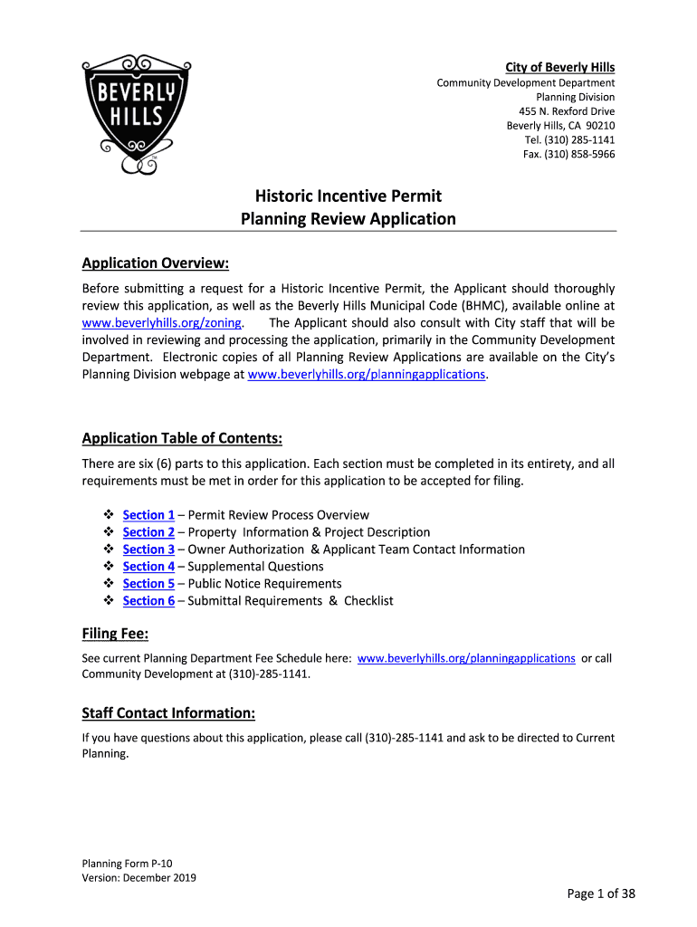 Fillable Online Conditional Use Permit Application City Of Beverly