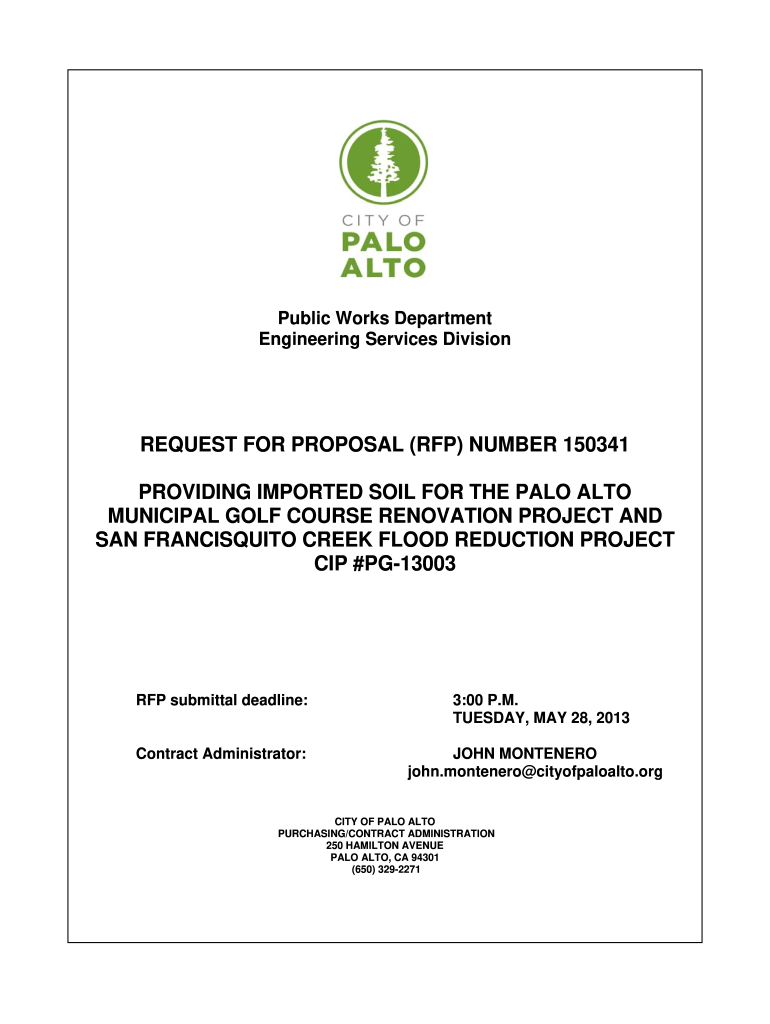 Fillable Online Newell Road Bridge Replacement Project City of Palo