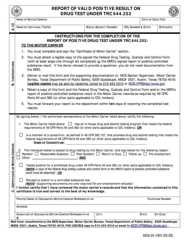 Texas motor carrier safety regulations Fill out & sign online DocHub