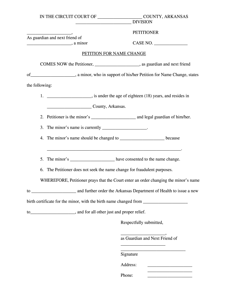 Arlegalservices Org Name Change Fill Online, Printable, Fillable, Blank pdfFiller