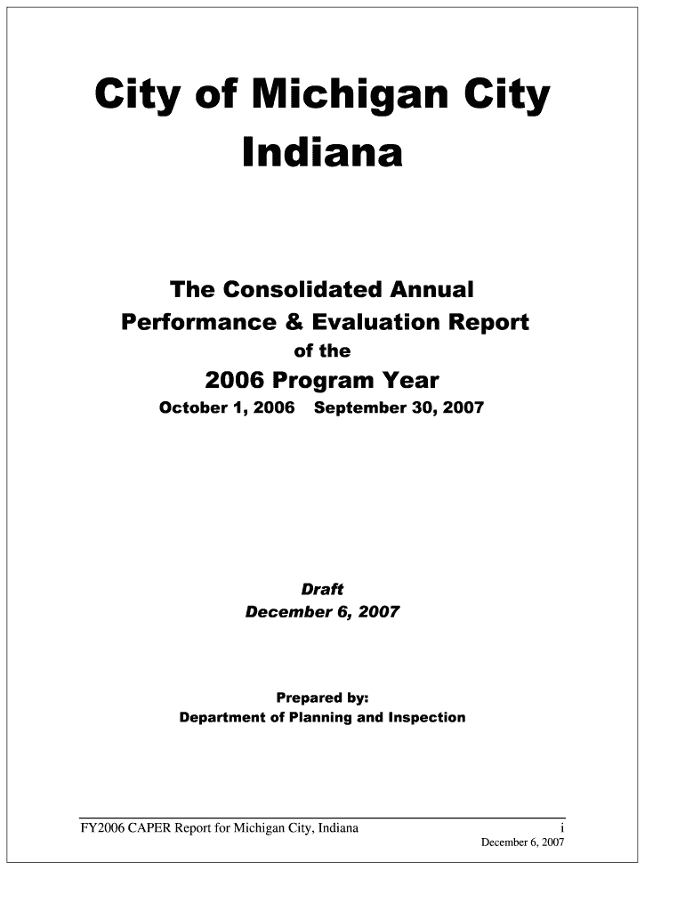 Fillable Online City of Michigan City Fax Email Print pdfFiller