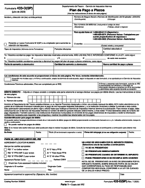2022-2024 Form IRS 433-D (SP) Fill Online, Printable, Fillable, Blank
