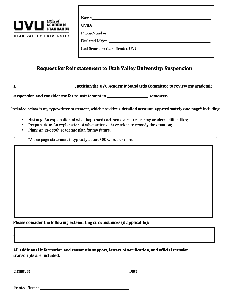 Fillable Online Academic Suspension and F1 StatusUniversity of Houston