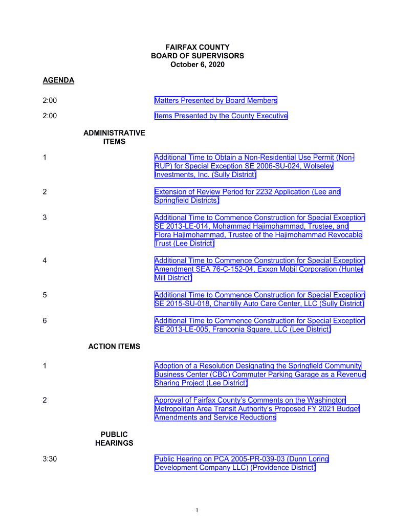 Fillable Online NonResidential Use Permits (NonRUP) Fairfax County