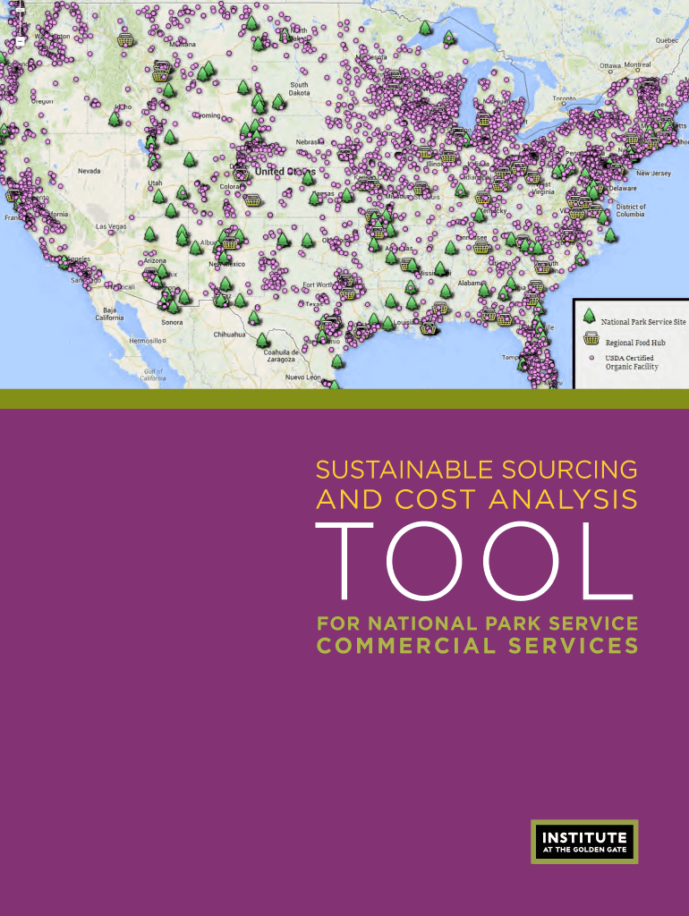 Fillable Online concessions nps NPS Healthy Sustainable Food Toolkit
