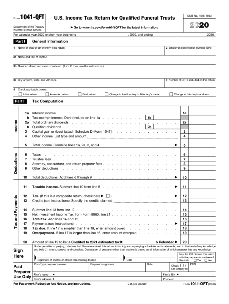 IRS 1041QFT 2020 Fill out Tax Template Online US Legal Forms