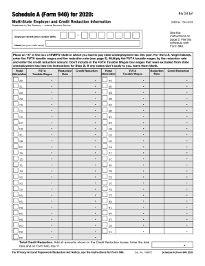 Form 940 Schedule A 2022 Irs Schedule A (940 Form) | Pdffiller