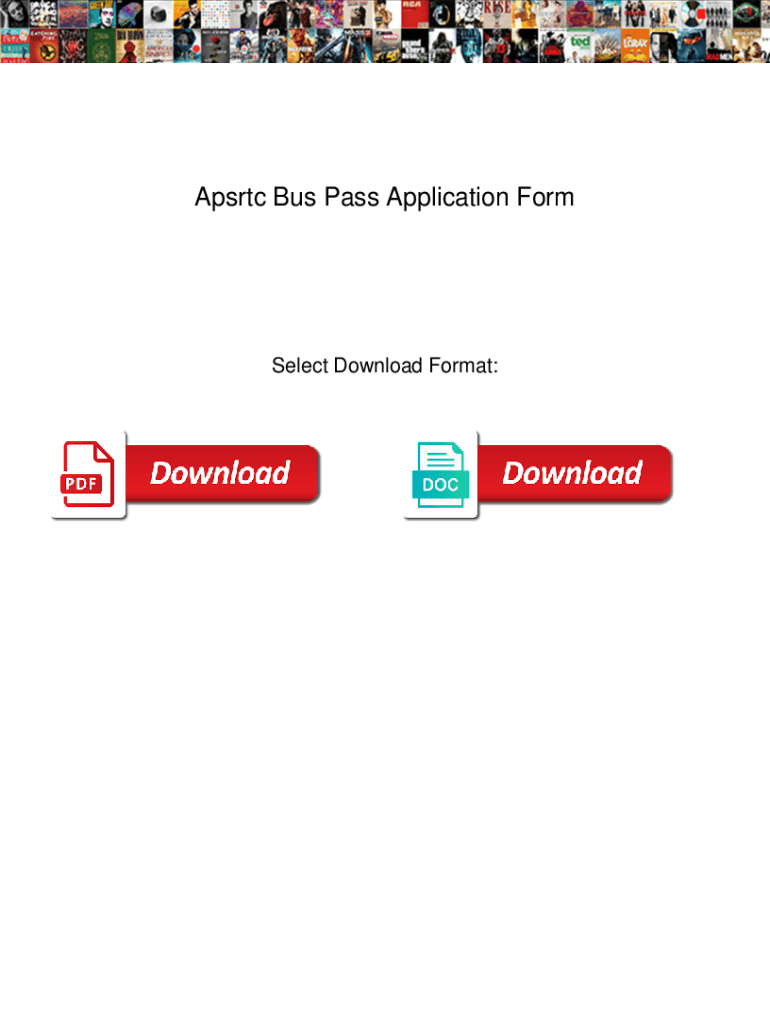 Bus Pass Application Form Download Fill Online, Printable, Fillable