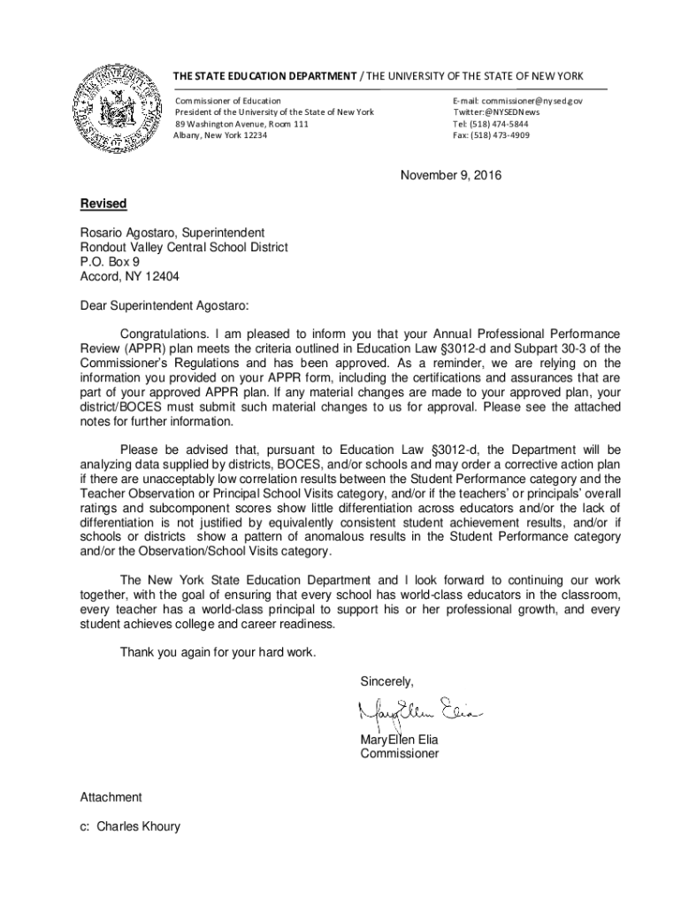 Fillable Online Rondout Valley Central School District New York State