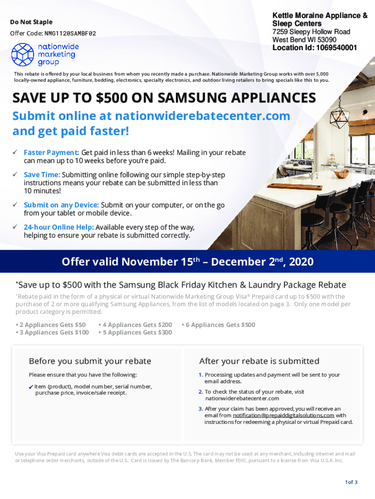 Fillable Online Kettle Moraine Appliance & Sleep Center West Bend Area Fax Email Print