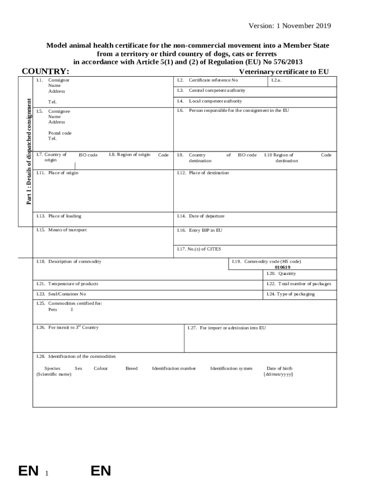 health certificate USDA APHIS Doc Template pdfFiller
