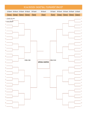 Fillable Online NCAA Bracket Sheet Fax Email Print - pdfFiller