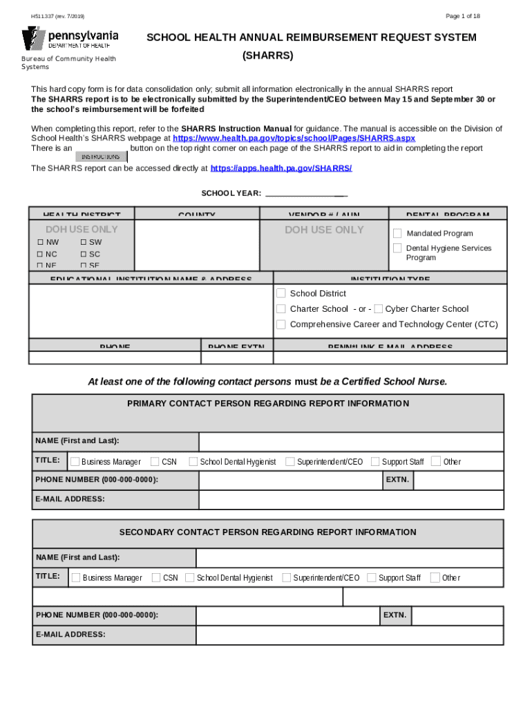 sharrs report pa Doc Template pdfFiller