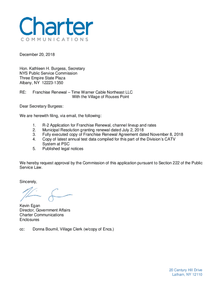 Fillable Online With the Village of Rouses Point Fax Email Print