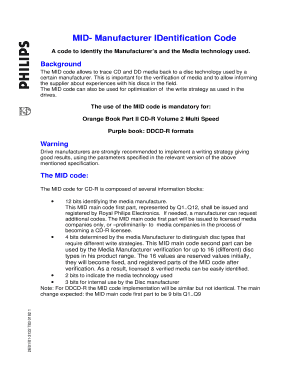 Fillable Online MID- Manufacturer IDentification Code Fax Email Print