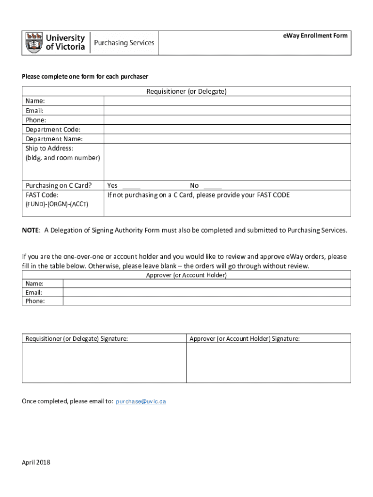 Fillable Online Staples eWay enrollment form Fax Email Print pdfFiller