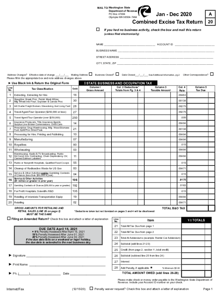 Washington state income tax: Fill out & sign online | DocHub