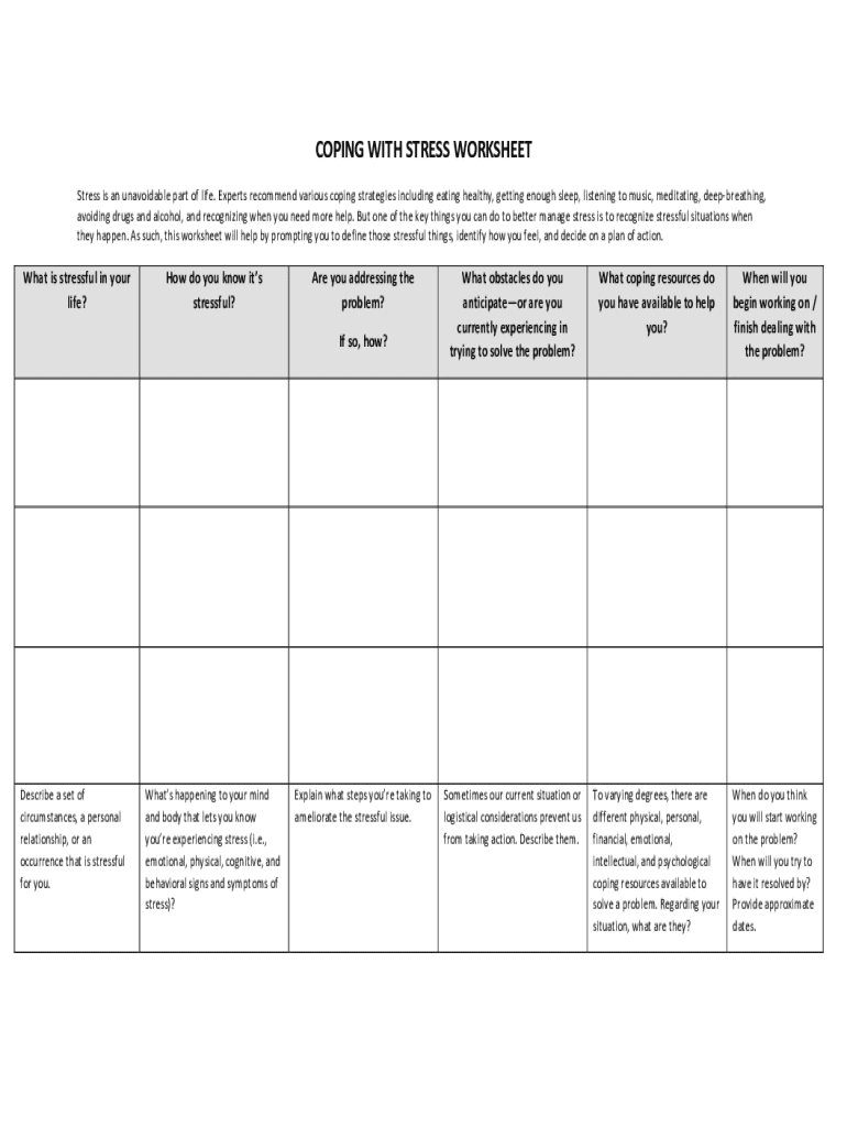 Dealing with Anxiety: Coping Strategies