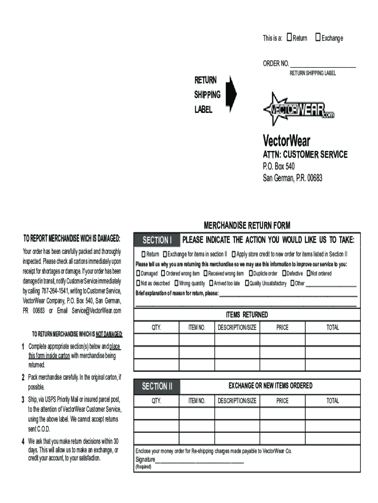 Fillable Online return form catbird Fax Email Print pdfFiller