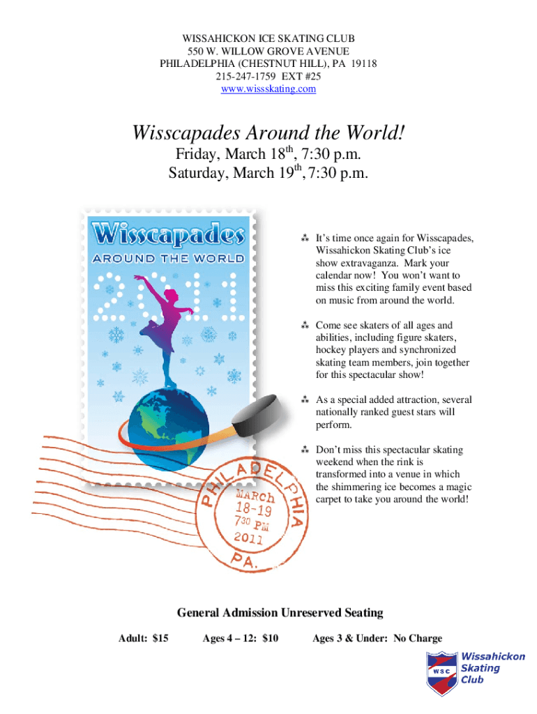 Fillable Online Ice Skating Rink Wissahickon 550 W Willow Grove Ave