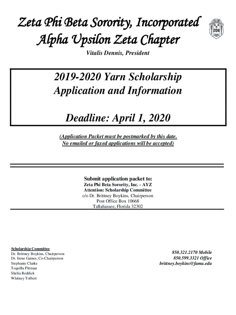 Fillable Online scholarship information Leon County Schools Fax Email