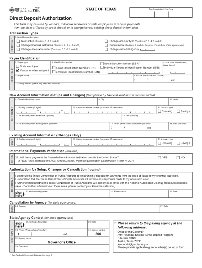 2020 Form TX 74176 Fill Online, Printable, Fillable, Blank pdfFiller