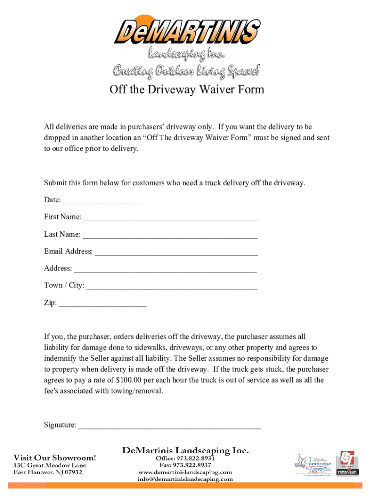 Fillable Online FREE 7+ Sample Driveway Easement Agreement Forms in PDF