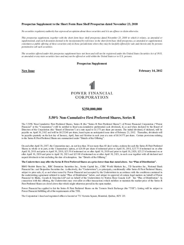 Fillable Online Pricing Supplement to Short Form Base Shelf Prospectus