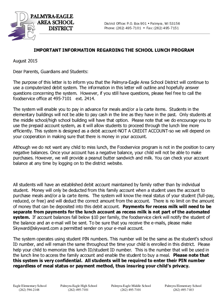 Fillable Online PALMYRAEAGLE Fax Email Print pdfFiller