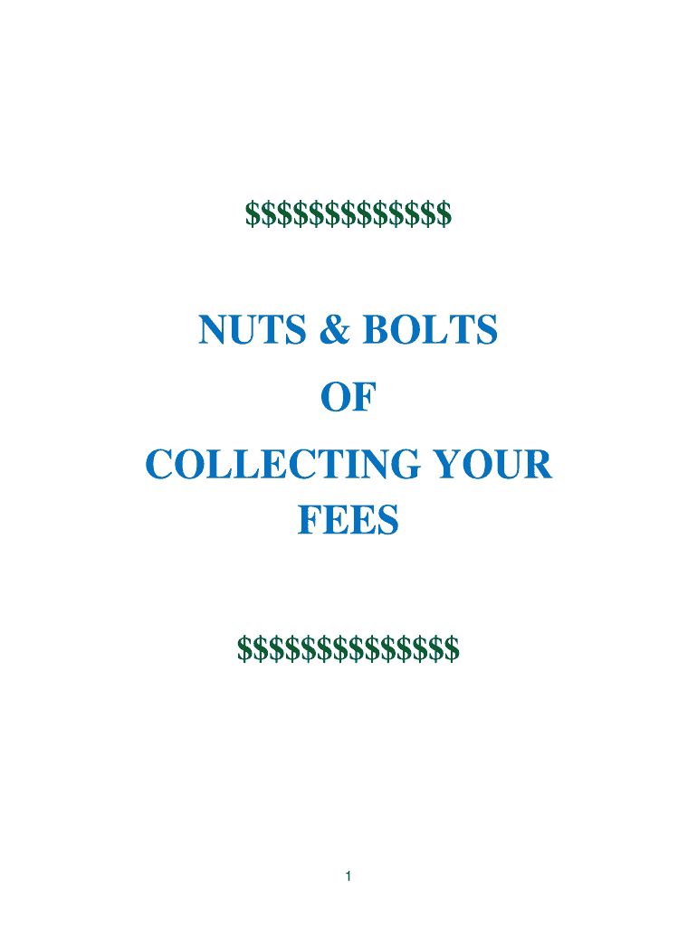 Fillable Online mobar NUTS amp BOLTS OF COLLECTING YOUR FEES the
