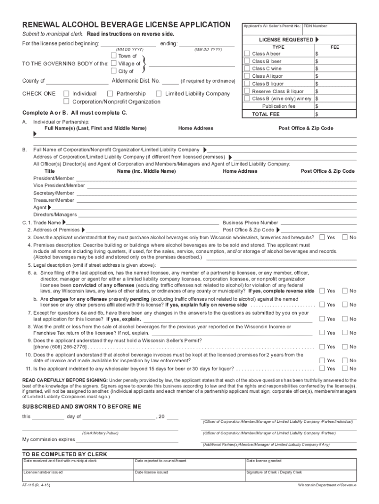 Fillable Online Wisconsin Bartending License Only 12.50 Serving