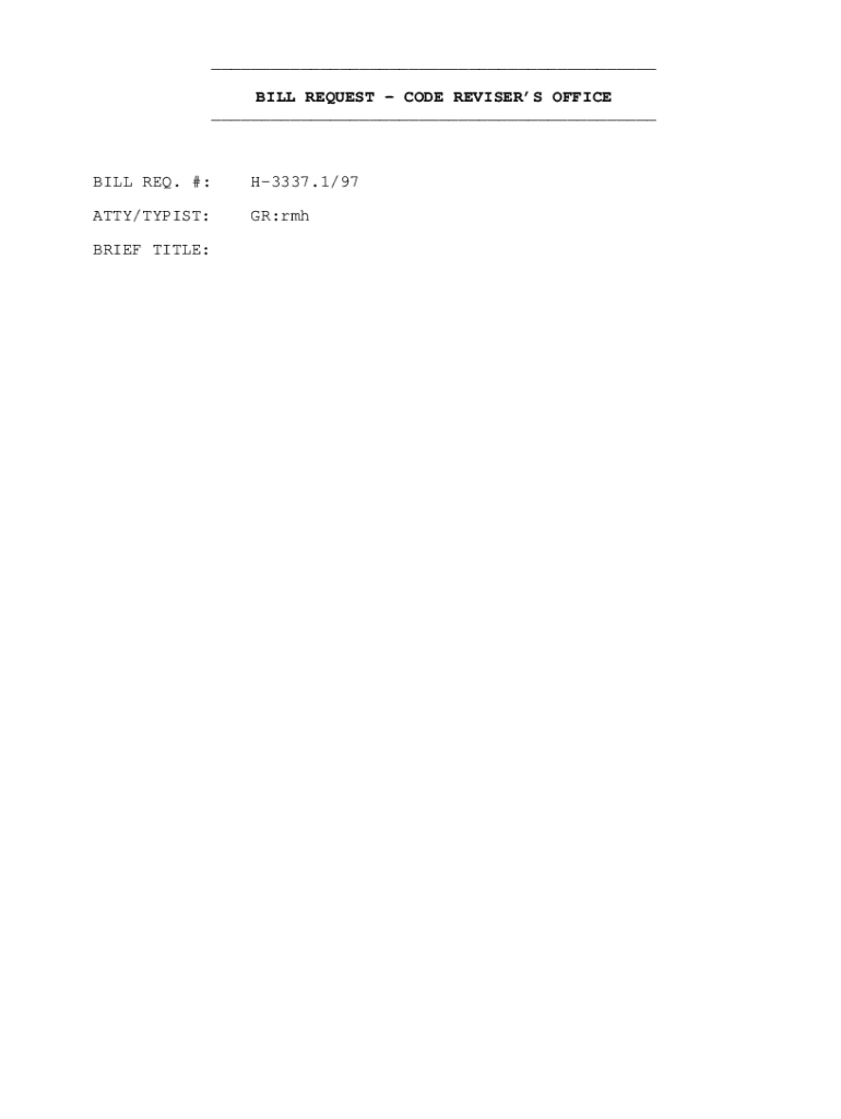 Fillable Online Alice Im Washington State Office of The Code Reviser