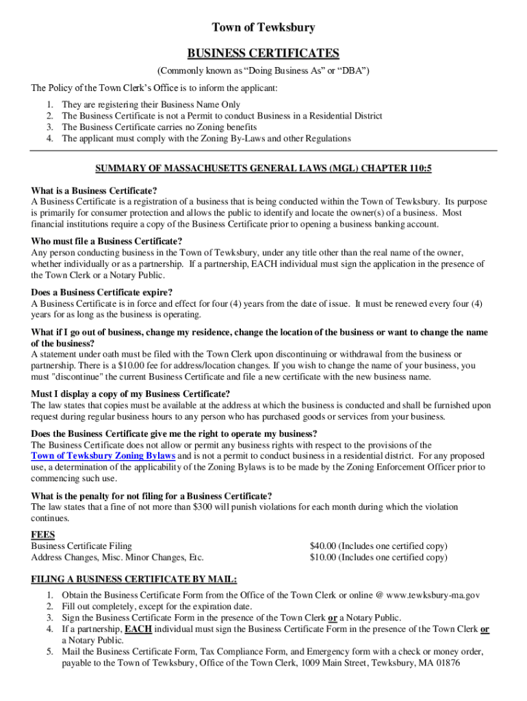 Fillable Online Public Records Tewksbury, MA (Business, Criminal, GIS