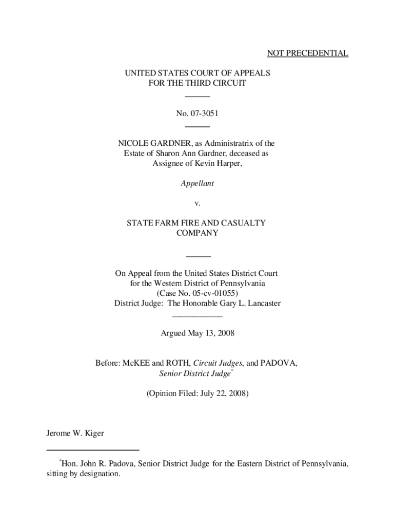 Fillable Online Hon. John R. Padova, Senior District Judge for the Eastern District of Fax