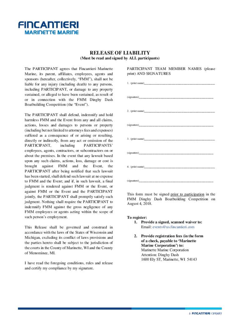 Fillable Online Boatbuilding Competition Menominee Waterfront Festival Fax Email Print pdfFiller
