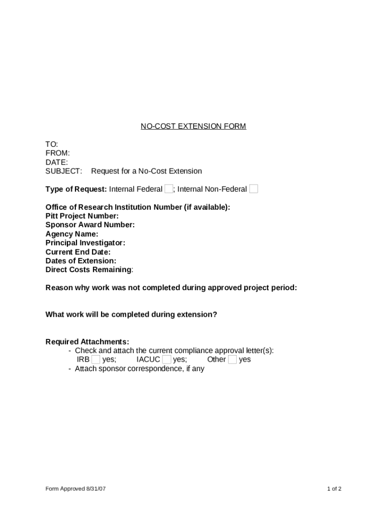 NOCOST EXTENSION Doc Template pdfFiller