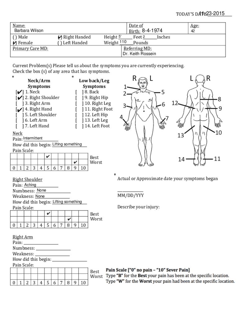 Fillable Online FREE 12+ Sample Medical Statement Forms in PDF MS